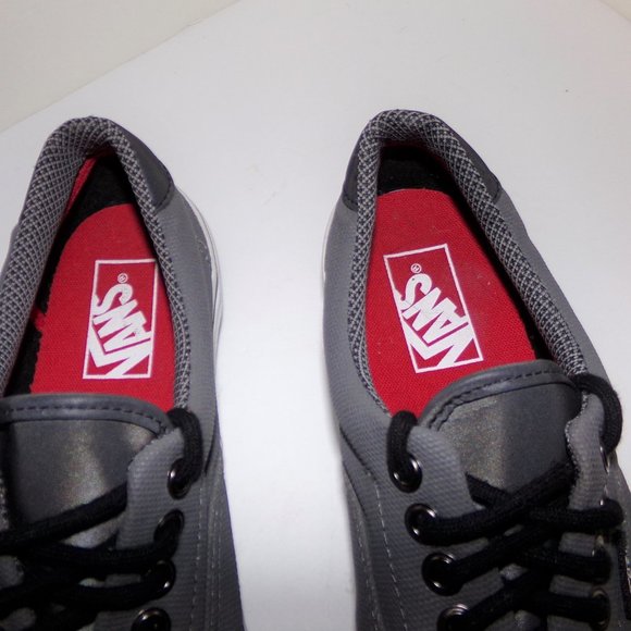 VANS MENS 7.0 WOMENS 8.5 GRAY AND WHITE SUPER NICE - Picture 5 of 7